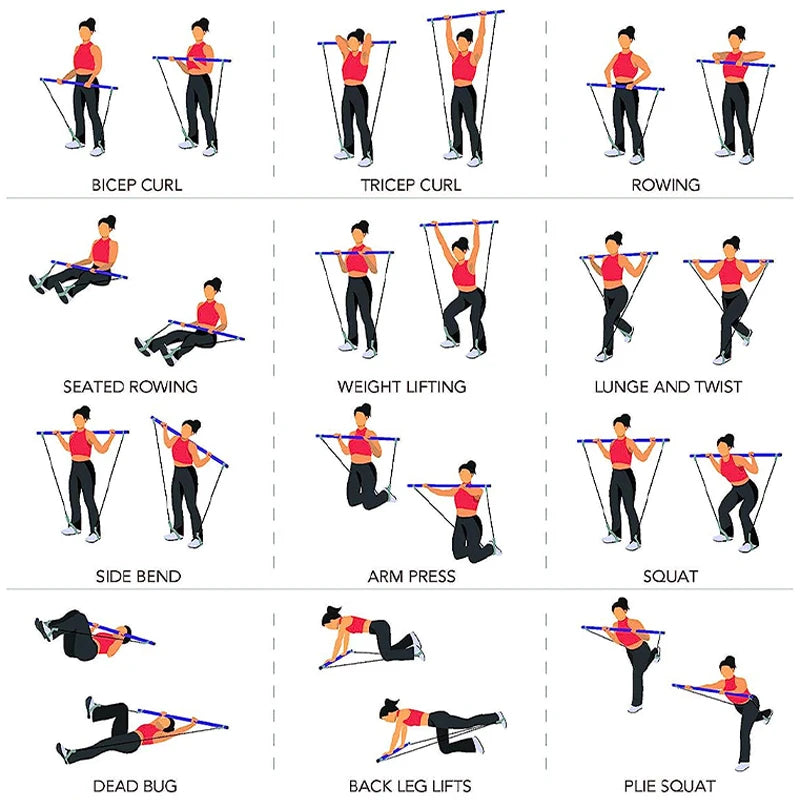 Portable Pilates Bar Kit