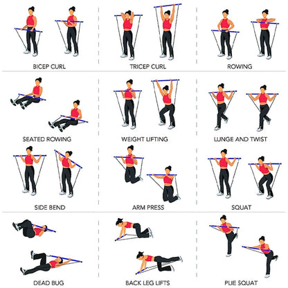 Portable Pilates Bar Kit